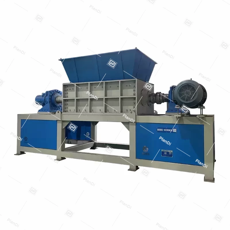 Double shaft scrap metal shredder