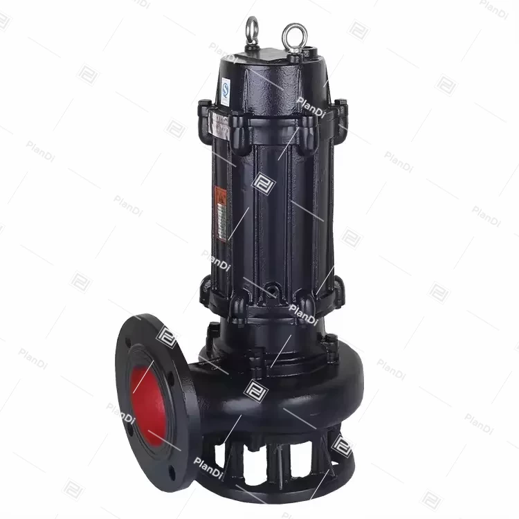 Submersible sewage pump of cutting type